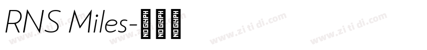 RNS Miles字体转换